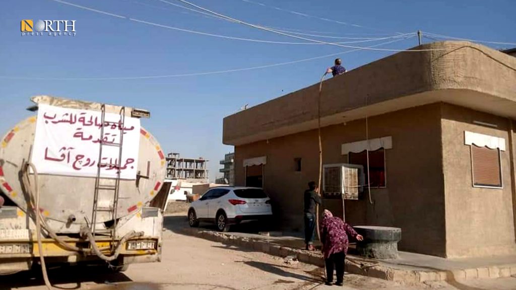 The Beauties of Rojava's initiatives to distribute water to Hasakah's residents - North Press.