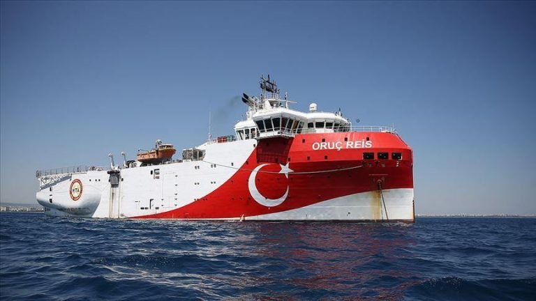 Turkish ship Oruc Reis in the Eastern Mediterranean – Anadolu Agency