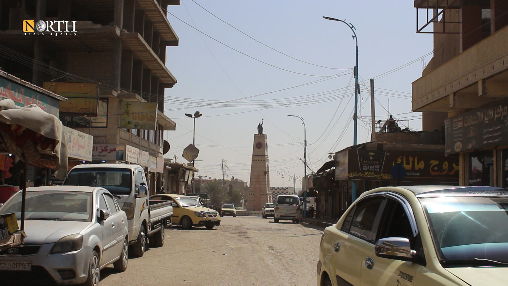 Clock Roundabout Square in Raqqa city center – (Photo: North Press)