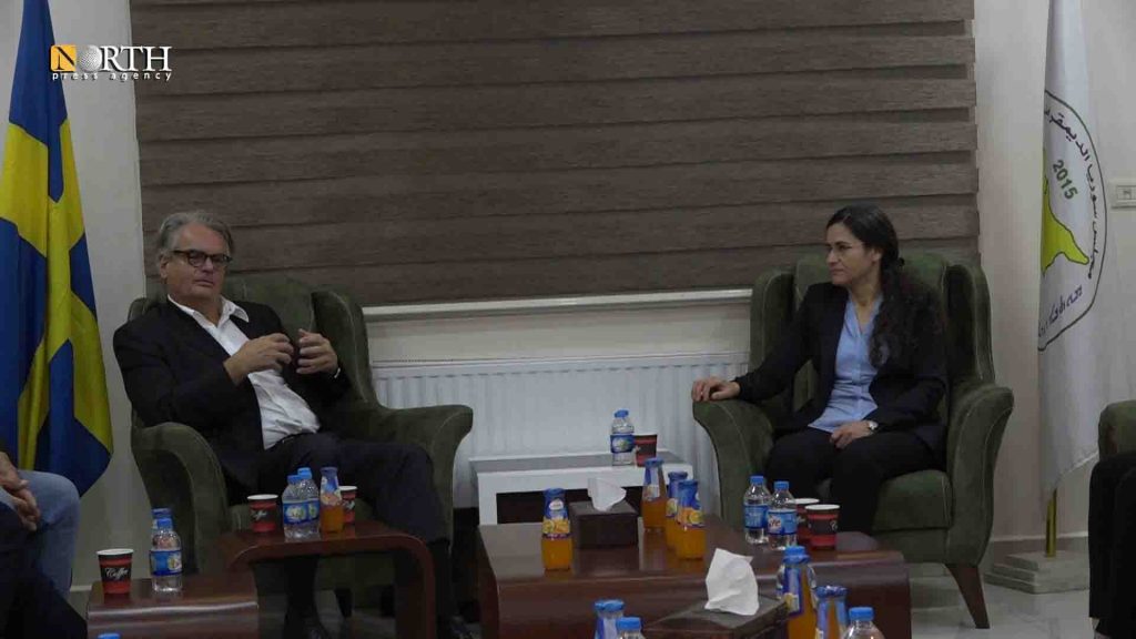 Qamishli – Visit of the Swedish delegation to the Syrian Democratic Council – North Press