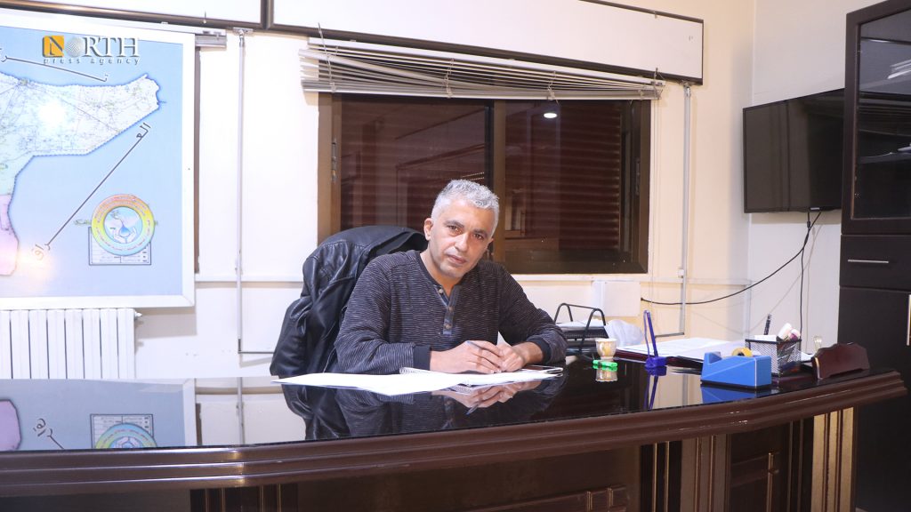 Nidal Mahmoud, the co-chair of the Directorate of Drinking Water in the city of Hasakah – North Press