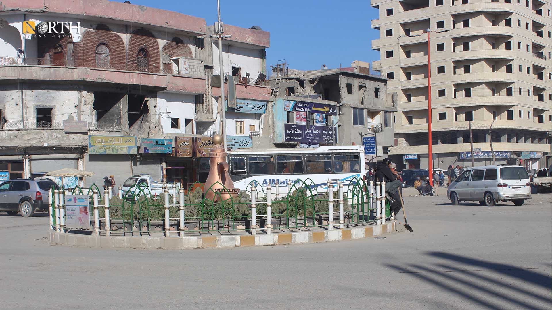 Al-Della Roundabout in Raqqa city-North Press