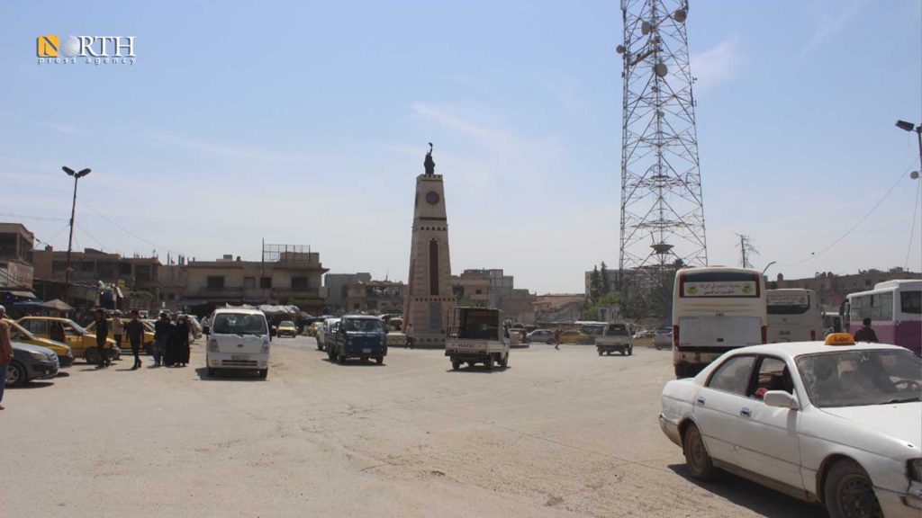 Al-Sa'a Roundabout in the city of Raqqa – North Press
