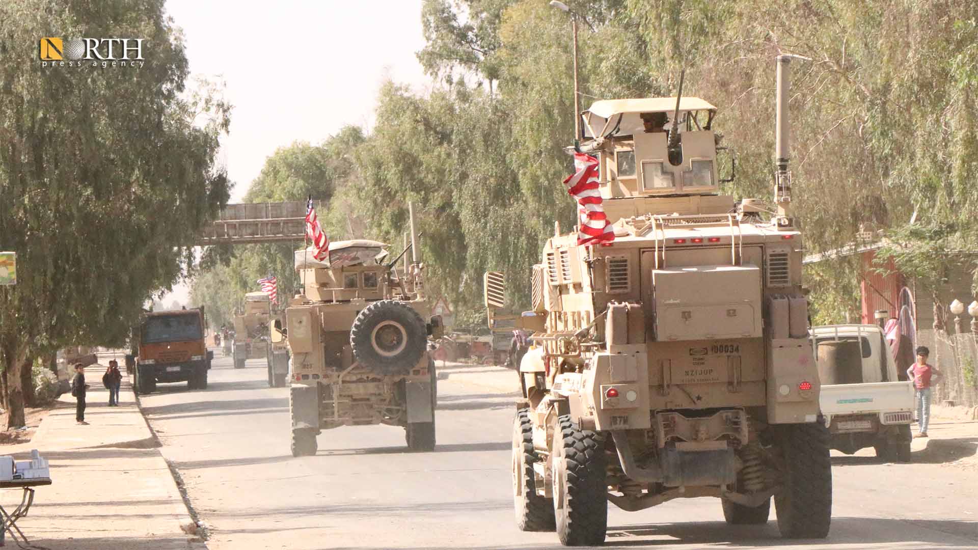 US vehicles on M4 Highway, north of Hasakah, northeastern Syria – North Press