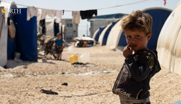 Child staring at the camera in an IDP camp in northeast Syria – North Press