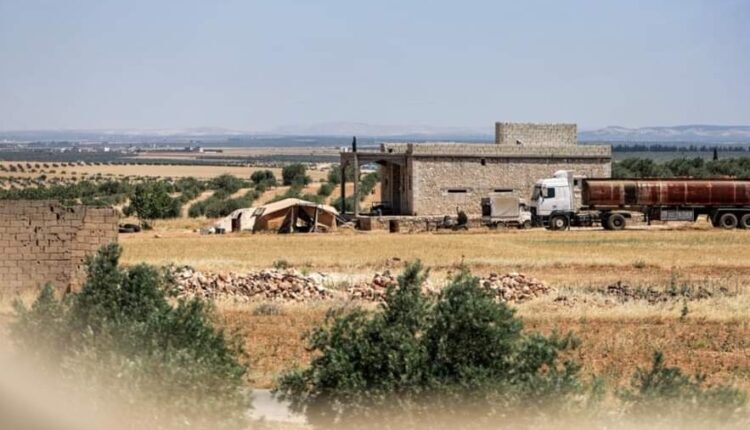 The house in which the leader of ISIS, Hani al-Kurdi, was arrested in the countryside of Jarablus