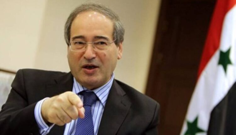 Syrian Minister of Foreign Affairs and Expatriates Faisal Mekdad,