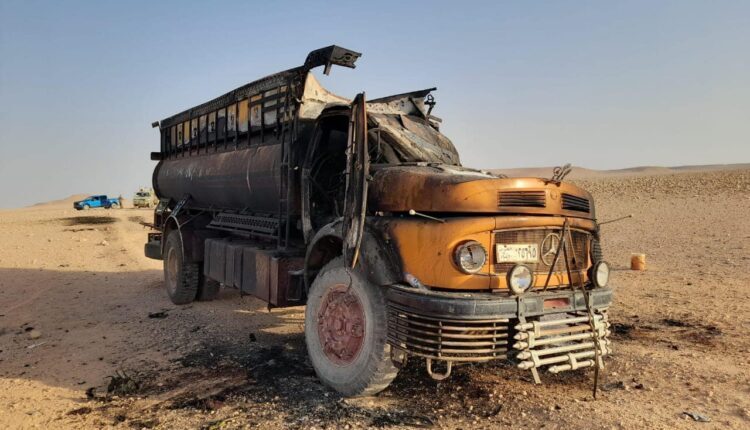 The truck that carried Abu Mansour and his escorts – Official Security Iraqi Websites