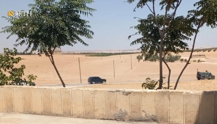 An armored vehicle of the Russian Military Police (MP) on an inspection tour of the front lines in the village of al-Hussan, northeast of Manbij – North Press