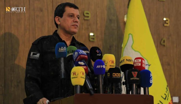 SDF Commander in Chief during a press conference – North Press