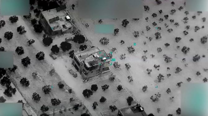 Picture released by the Pentagon for house of an ISIS leader in Syria's northwest before he was targeted – Pentagon official website