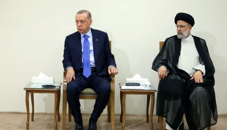 Turkish President Recep Tayyip Erdogan and his Iranian counterpart Ebrahim Raisi in Tehran – Reuters