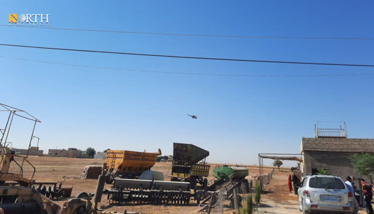 Two Russian helicopters hovering over the town of Derbasiyah, north of Hasakah – North Press