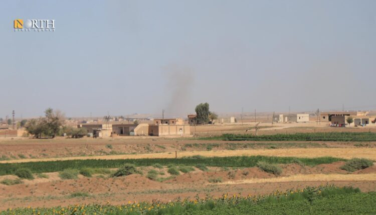Turkish shelling on the village of Umm al-Keif northern Syria’s Hasakah