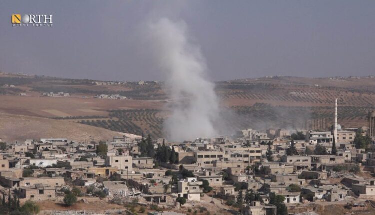 Previous bombardment on the Southern countryside of Idlib