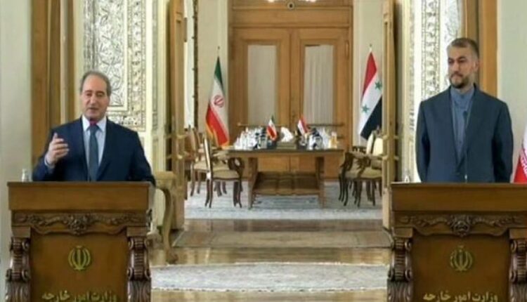 Press conference of the Syrian and Iranian foreign ministers