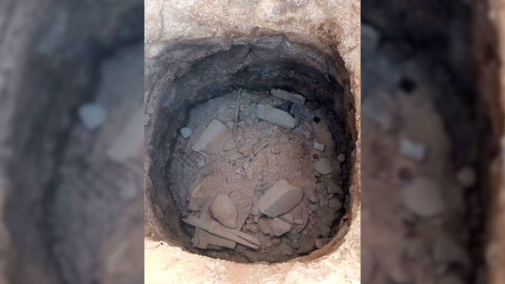 A trench of ISIS inside Hawl Camp – Asayish