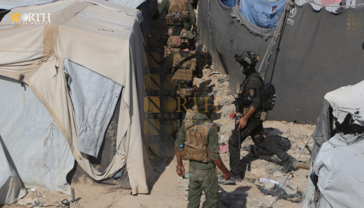 Asayish forces inspecting tents in Hawl Camp – North Press