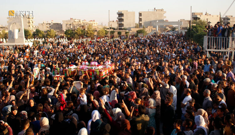 Funeral ceremony of the two children Ahmad and Aheng Shibi in Qamishli – North Press