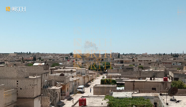 Turkish drone attack on a site near Tel Rifaat Hospital
