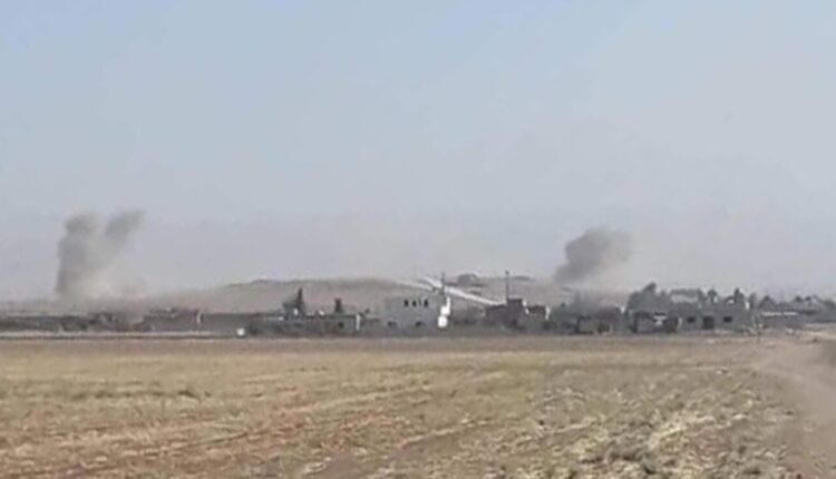 Turkish shelling of the countryside of Hasakah