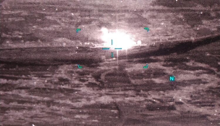 US-led Global Coalition destroy a vehicle of the attackers