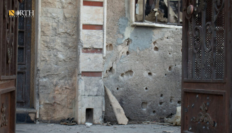 Impacts of Turkish shelling of a house in Jernek neighborhood in Syria’s Qamishli – North Press/archive