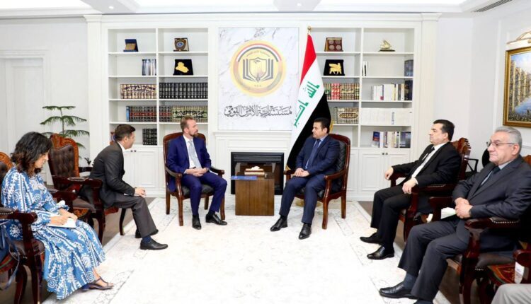 Iraq National Security Advisor Qassim al-Araji with Ville Varjola, EU ambassador to Iraq