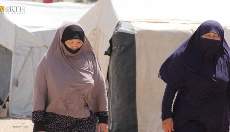 ISIS women in Roj camp in Derik countryside, northeastern Syria – North Press