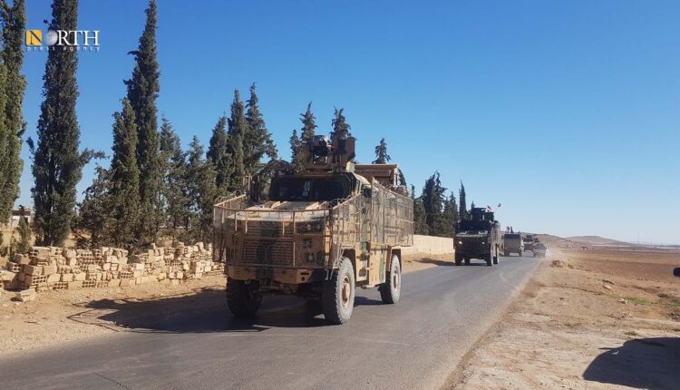 Russian-Turkish vehicles in a joint patrol in the countryside of Kobani – North Press