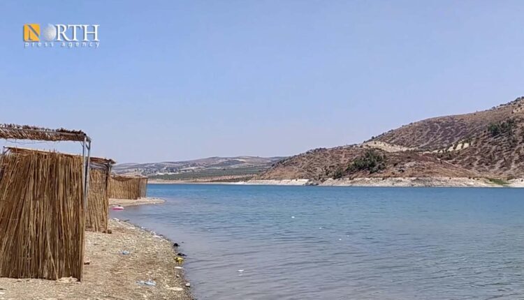 Midanki lake in the countryside of Afrin north of Syria’s Aleppo