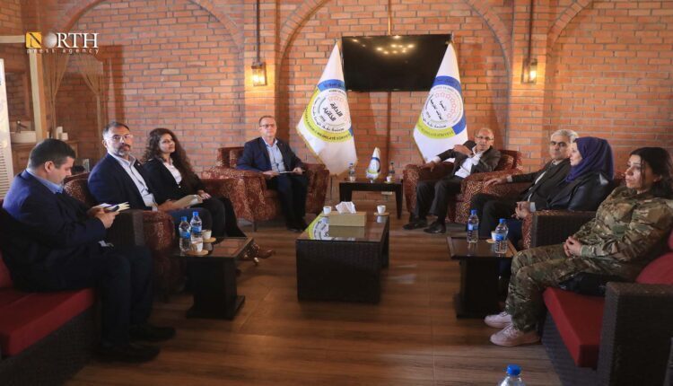 Canadian delegation during meeting with the AANES – North Press