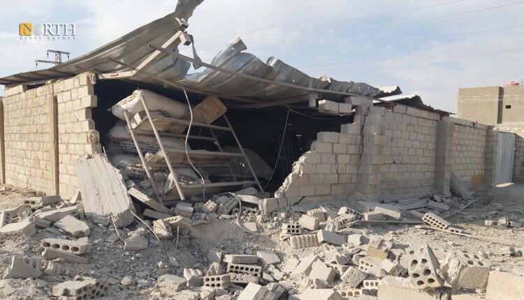 Destruction caused by Turkish bombing of a home in Syria’s Qamishli – North Press