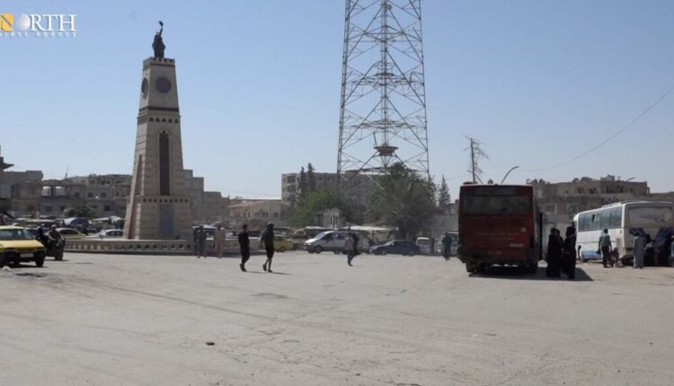 Al-Sa'a (clock) Roundabout in the city of Raqqa in northern Syria after it was liberated from ISIS five years ago – North Press