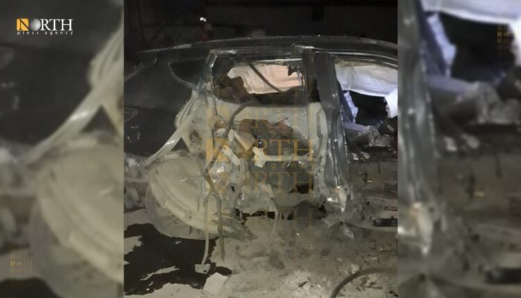 The targeted car in Qamishli city, northeast Syria – North Press
