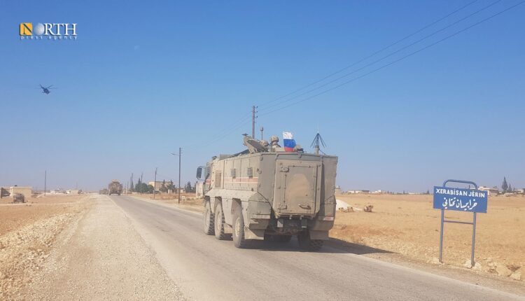 Former Russian-Turkish joint patrol in the countryside of Kobani in northern Syria – North Press/archive