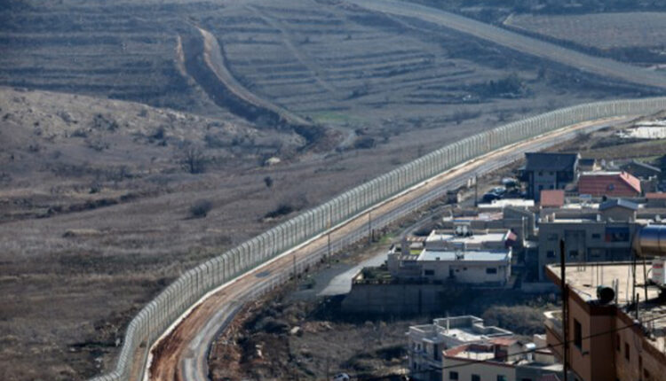 Syrian-Israeli borders in Golan Heights
