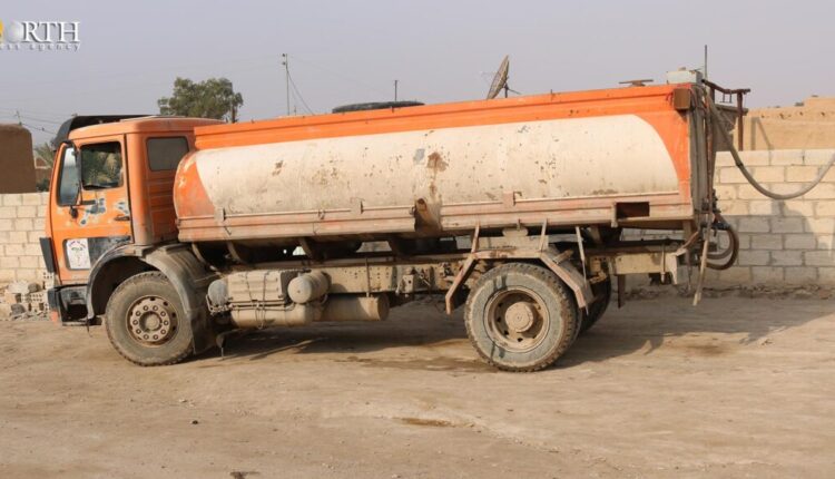 A water tanker that distributes water to the residents of the town of Shaddadi in the southern countryside of Hasakah Governorate, northeast Syria – North Press