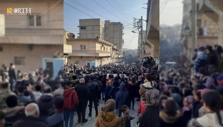 Residents in Sheikh Maqsoud bid farewell to the victims died in a building collapse a day earlier – North Press