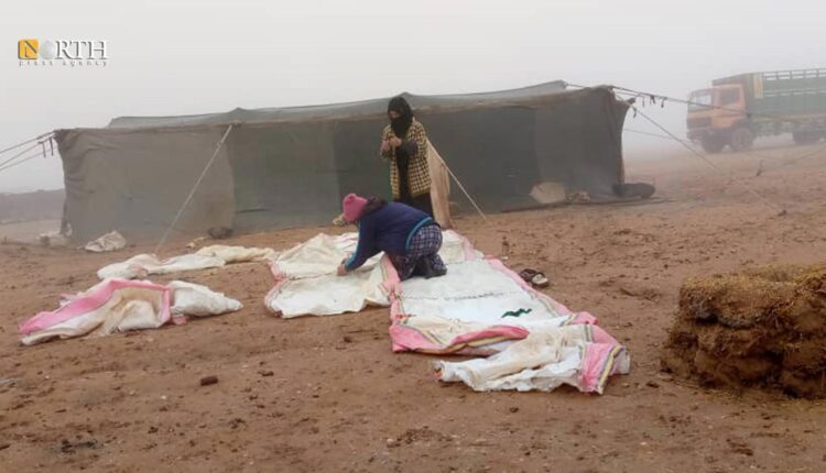 Al-Hakomiya makeshift camp in Raqqa Governorate, northern Syria – North Press