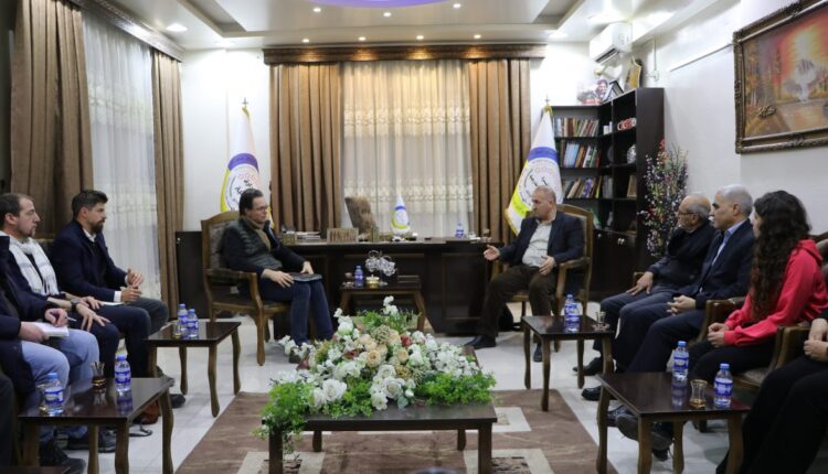 The AANES meeting with the French delegation