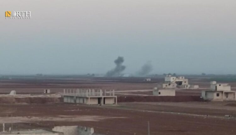 Raising smoke columns due to former Turkish shelling of Aleppo northern countryside – North Press