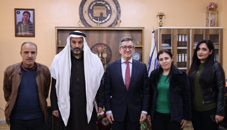 US envoy to northeast Syria, Nikolas Granger's visit to the Raqqa Civil Council – Raqqa Civil Council's page