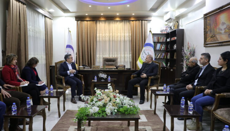 The US Senior Representative with officials in the AANES' Department of Foreign Relations