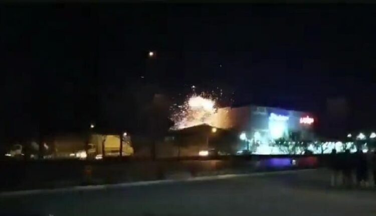 The location of the drone attack in Isfahan, central Iran