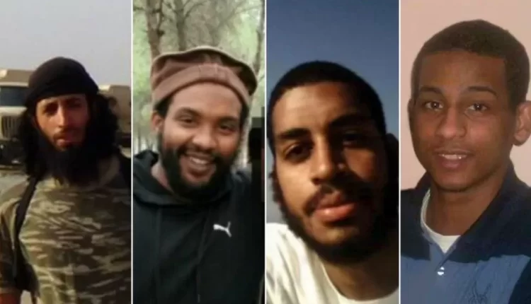 Mohammed Emwazi, Aine Davis, Alexanda Kotey and El Shafee Elsheikh (l to r)