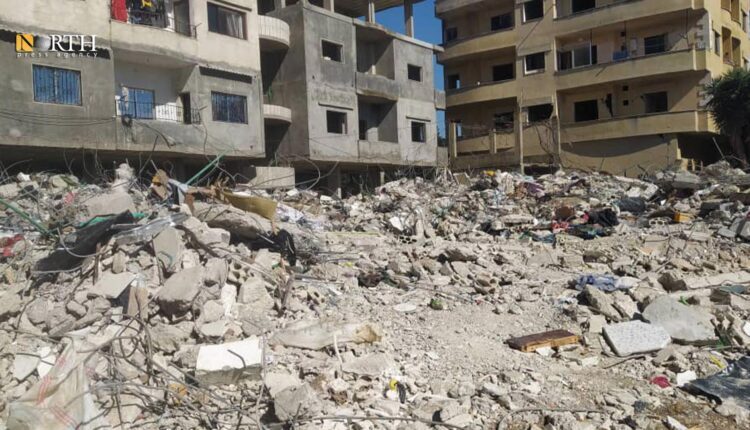 A building collapsed in the city of Jableh, in Latakia, on the Syrian coast – North Press