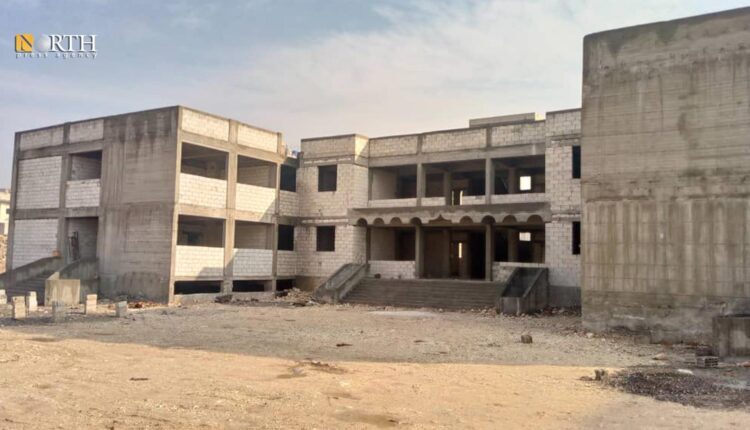 Al-Biram School is under construction near Sabe' Bahrat roundabout in the city center of Manbij, northern Syria – North Press