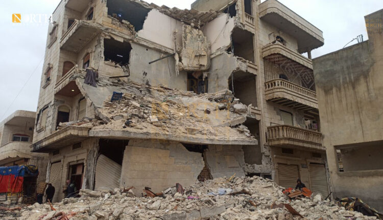 Building destroyed in Sarmada, northwest Syria, due to the earthquake that hit Syria and Turkey on Feb. 6 – North Press