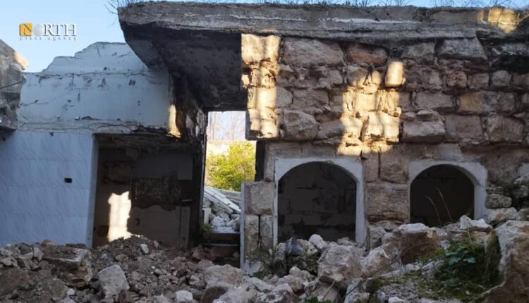 Collapsed building in a neighborhood in eastern Aleppo following Feb. 6 earthquake – North Press